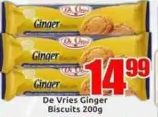 Three Star Cash and Carry De Vries Ginger Biscuits offer