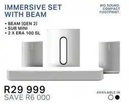 Hirsch's IMMERSIVE SET WITH BEAM SONOS offer
