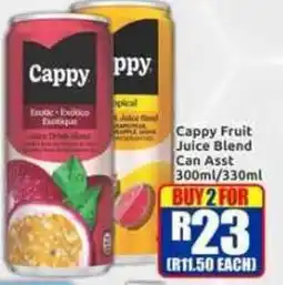 Three Star Cash and Carry Cappy Fruit Juice Blend Can Assorted offer