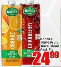 Three Star Cash and Carry Rhodes Orange Cranberry 100% Fruit Juice Blend offer