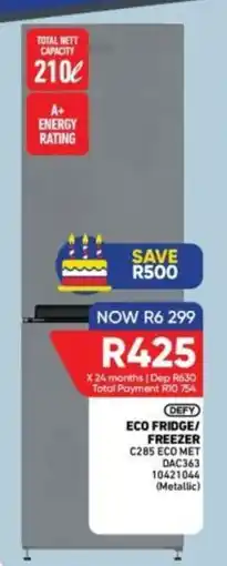 Furnmart DEFY ECO FRIDGE/ FREEZER offer