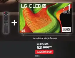 Hirsch's LG 65" OLED AI TV offer