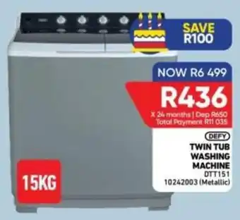 Furnmart DEFY TWIN TUB WASHING MACHINE offer