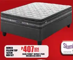Lewis Slumberland Romeo Pillow Top Bed Set offer
