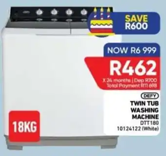 Furnmart DEFY TWIN TUB WASHING MACHINE offer