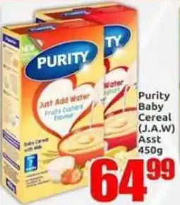 Three Star Cash and Carry Purity Baby Cereal offer