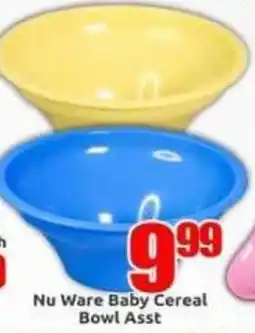 Three Star Cash and Carry Nu Ware Baby Cereal Bowl Assorted offer