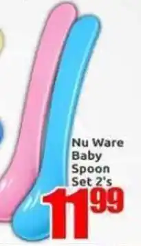 Three Star Cash and Carry Nu Ware Baby Spoon Set 2's offer