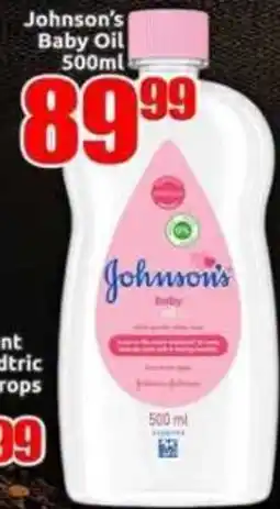 Three Star Cash and Carry Johnson's Baby Oil offer