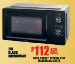Lewis Lifestyle living black microwave offer