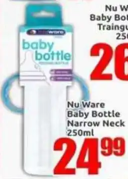Three Star Cash and Carry Nu Ware Baby Bottle Narrow Neck offer