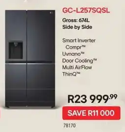 Hirsch's LG GC-L257SQSL offer