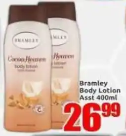 Three Star Cash and Carry Bramley Cocoa Heaven body lotion offer