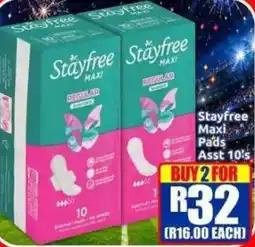 Three Star Cash and Carry Stayfree Maxi Pads offer