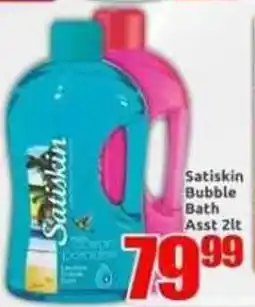 Three Star Cash and Carry Satiskin Bath Bubble Bath Assorted offer