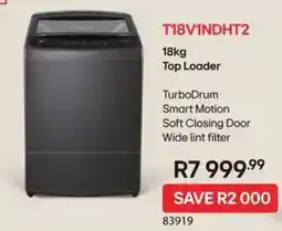 Hirsch's T18V1NDHT2 Top Loader offer