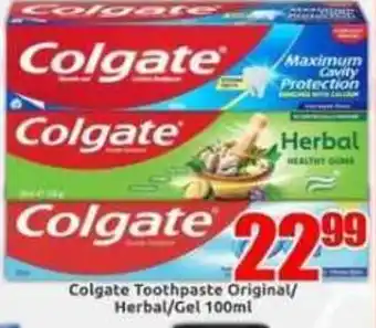 Three Star Cash and Carry Colgate Toothpaste Original/Herbal/Gel offer