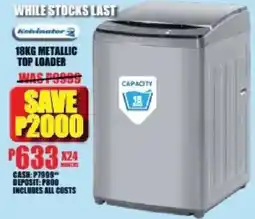 Lewis Kelvinator metallic top loader offer