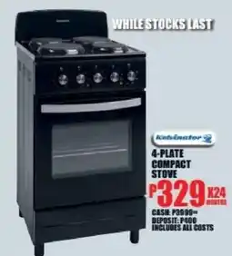 Lewis Kelvinator 4-Plate Compact Stove offer
