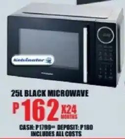 Lewis Kelvinator black microwave offer