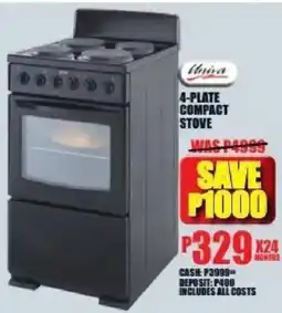 Lewis Univa 4-Plate Compact Stove offer
