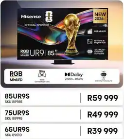 Hirsch's Hisense RGB MiniLED UR9 offer