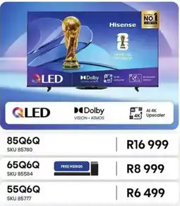 Hirsch's Hisense QLED TV offer