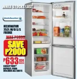 Lewis Kelvinator W/D S/S Fridge offer