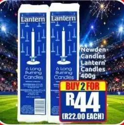 Three Star Cash and Carry Newwden Candles Lantern Candles offer