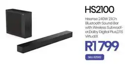 Hirsch's Hisense HS2100 Bluetooth Sound Bar offer