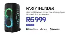 Hirsch's Hisense PARTYTHUNDER 620W Party Rocker True Wireless Stereo Bluetooth Speaker-Portable offer