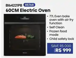 Hirsch's 60CM Electric Oven offer