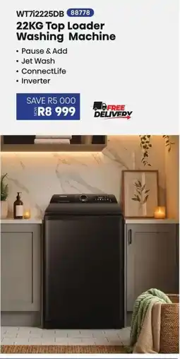 Hirsch's WT7i2225DB 22KG Top Loader Washing Machine offer