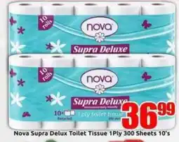 Three Star Cash and Carry Nova Supra Deluxe Toilet Tissue 1Ply offer