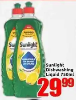 Three Star Cash and Carry Sunlight Dishwashing Liquid offer