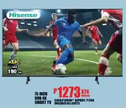 Lewis Hisense 75 inch uhd 4k smart tv offer