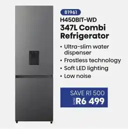 Hirsch's H450BIT-WD 347L Combi Refrigerator offer