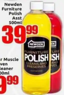 Three Star Cash and Carry Newden Furniture Polish Assorted offer