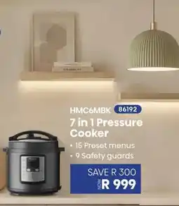 Hirsch's HMC6MBK 7 in 1 Pressure Cooker offer