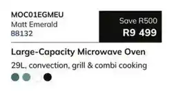 Hirsch's Matt Emerald Large-Capacity Microwave Oven offer