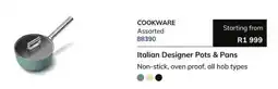 Hirsch's Smeg Cookware Italian Designer Pots & Pans offer