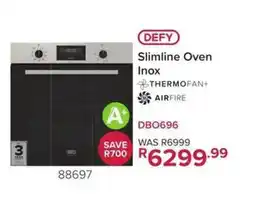 Hirsch's DEFY Slimline Oven Inox offer