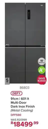 Hirsch's DEFY 91cm | 601 It Multi-Door Dark Inox Finish (Metal Cooling) offer