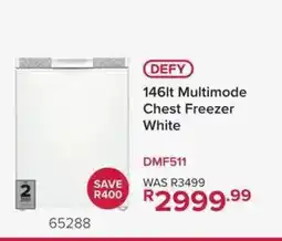 Hirsch's DEFY 146Lt Multimode Chest Freezer White offer