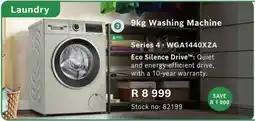 Hirsch's 9kg Washing Machine Series 4 - WGA1440XZA offer
