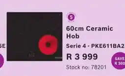 Hirsch's 60cm Ceramic Hob Serie 4 offer
