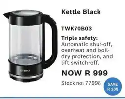 Hirsch's Kettle Black BOSCH offer