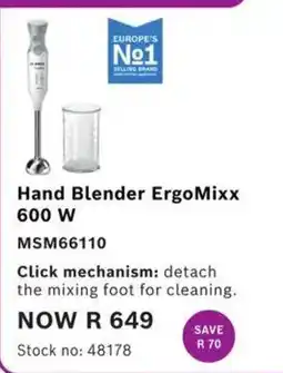 Hirsch's Hand Blender ErgoMixx offer