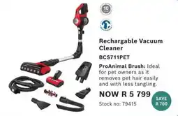 Hirsch's Rechargeable Vacuum Cleaner BCS711PET offer