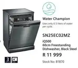 Hirsch's Water Champion Dishwasher offer